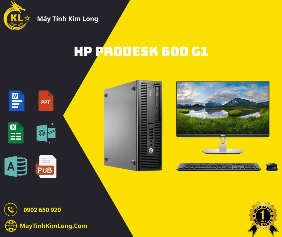 Máy Bộ HP ProDest 400/600G1 SFF/I3-4130/Ram 8GB/SSD 120GB